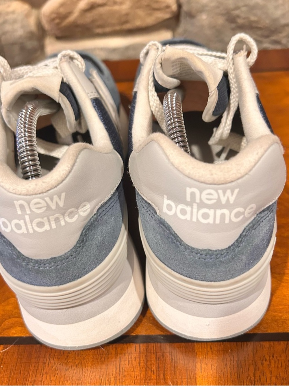 New Balance Blue 574 Retro Runner Sneakers women’s size 8.5 - Picture 6 of 6